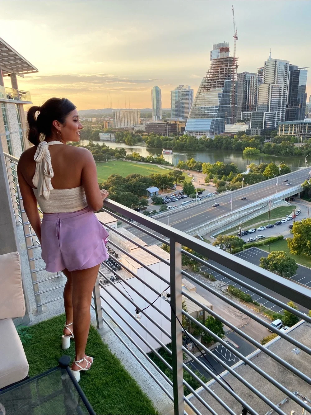 DO+BE Lavender Wrap Mini Skort - Picture 7 of 10